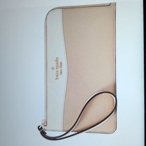 NWT Kate Spade Two-Tone Wristlet Clutch